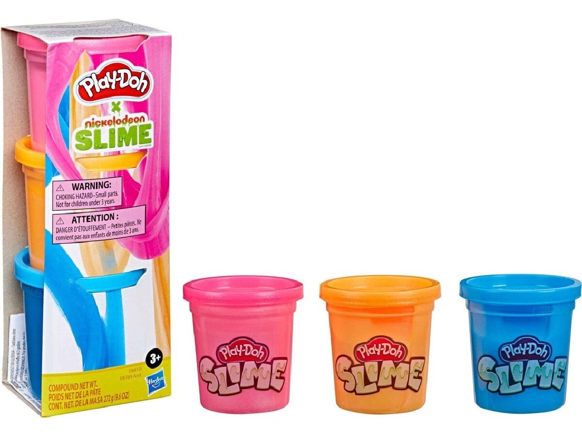 Plasticina Play-Doh Slime - Kit com 3 Potes - Hasbro - Envio Aleatório 4