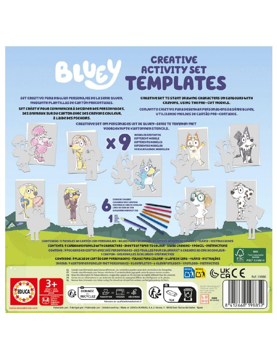 Creative Activity Set Templates Bluey 5