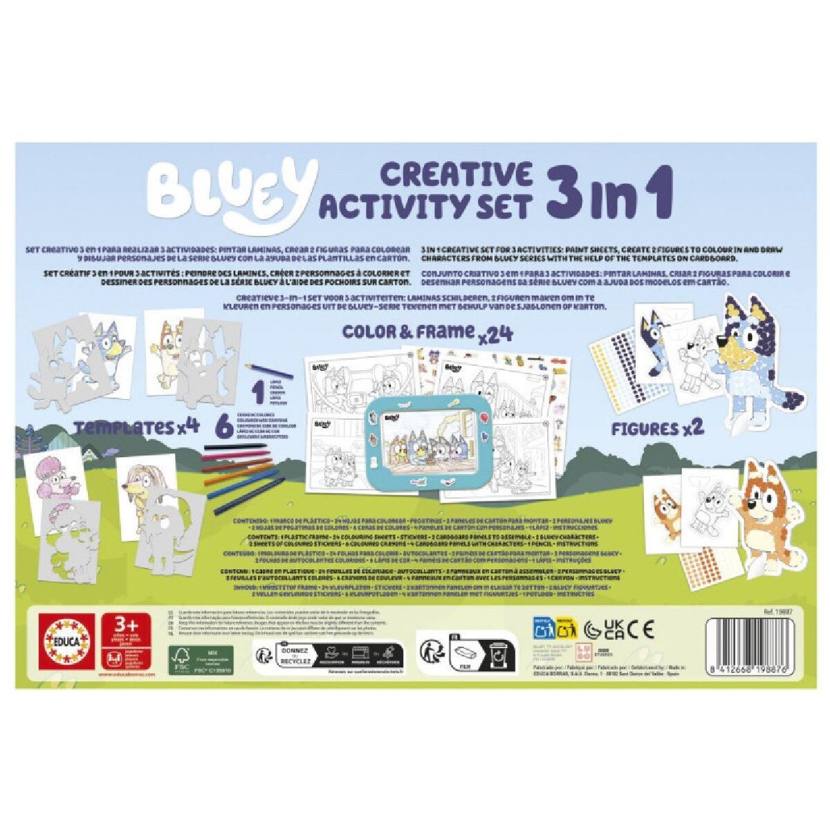 Bluey Set Criativo de Atividades 3 em 1 3