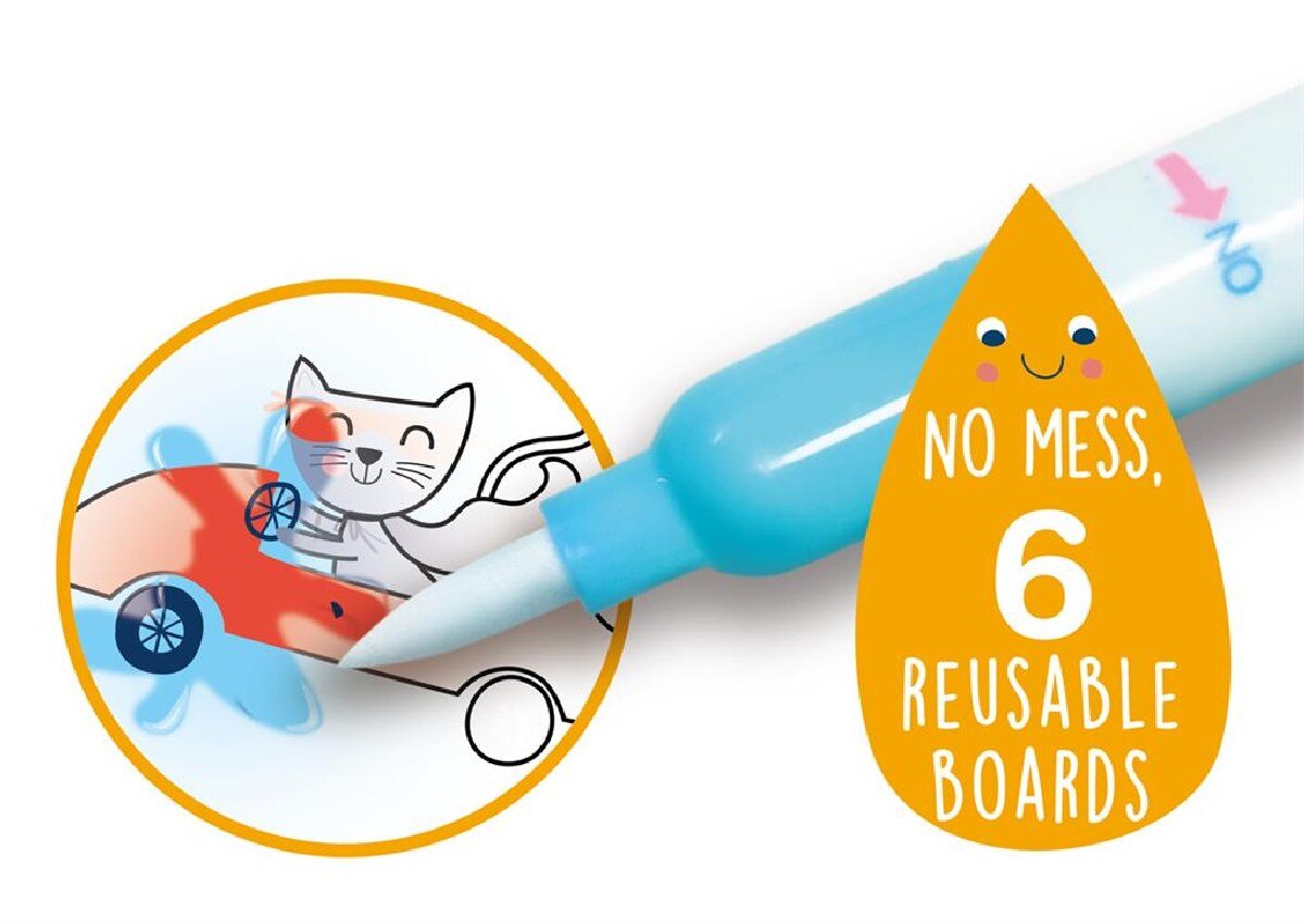 Pintura com Caneta de Água Avenir - Transportes 2