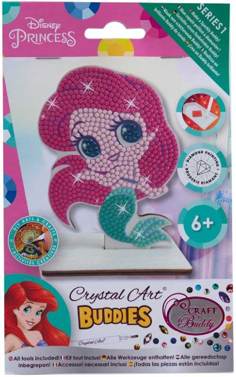 Kit de Pintura com Diamantes Crystal Art Buddies - Pequena Sereia 3