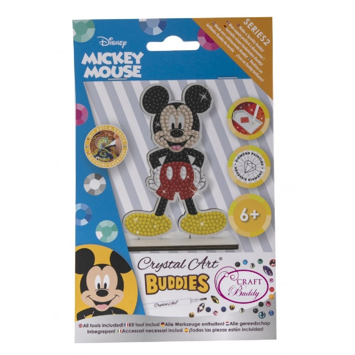 Imagem 0 de Kit de Pintura com Diamantes Crystal Art Buddies - Mickey