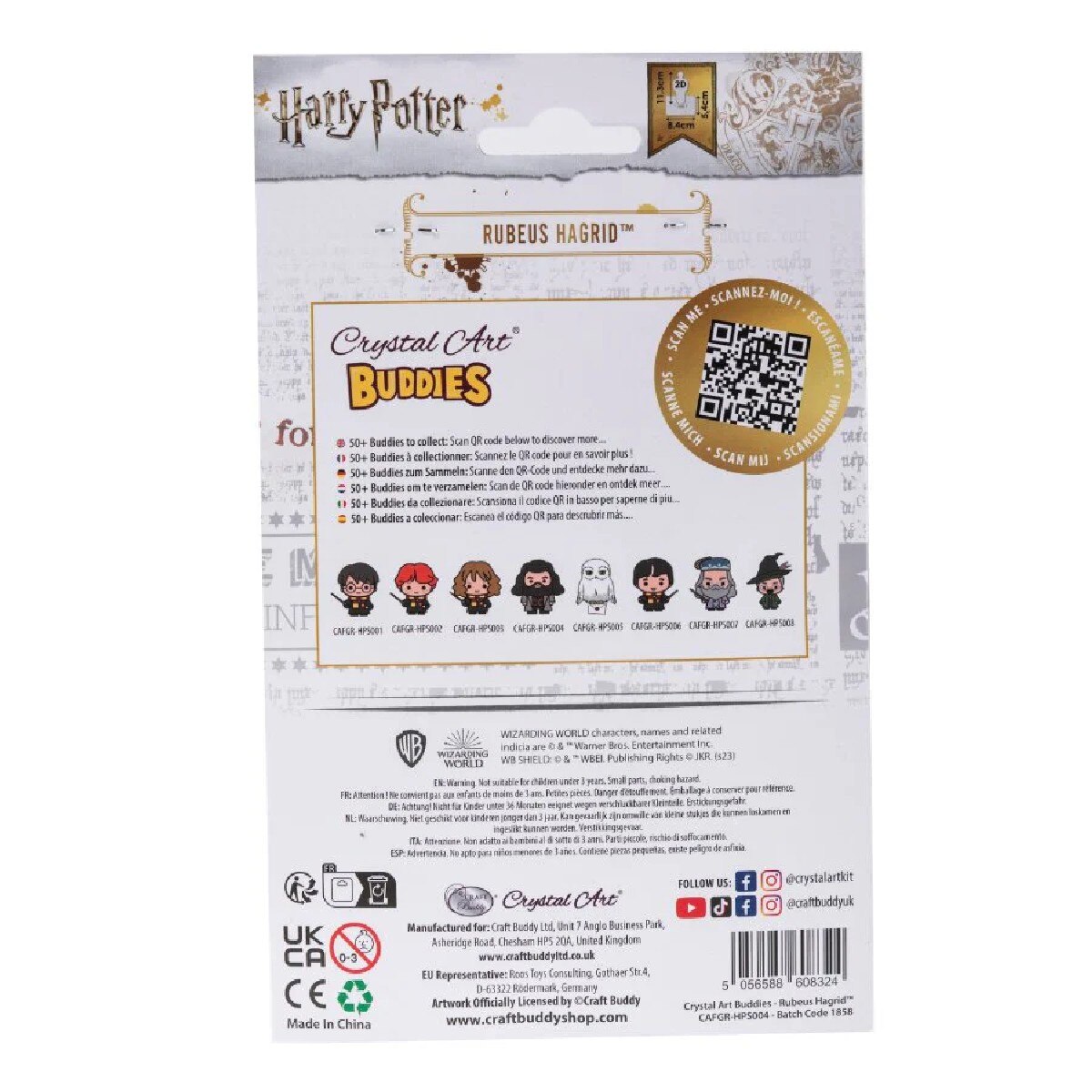 Pintura Diamante Craft Buddy Crystal Art Buddies - Rubeus Hagrid 6