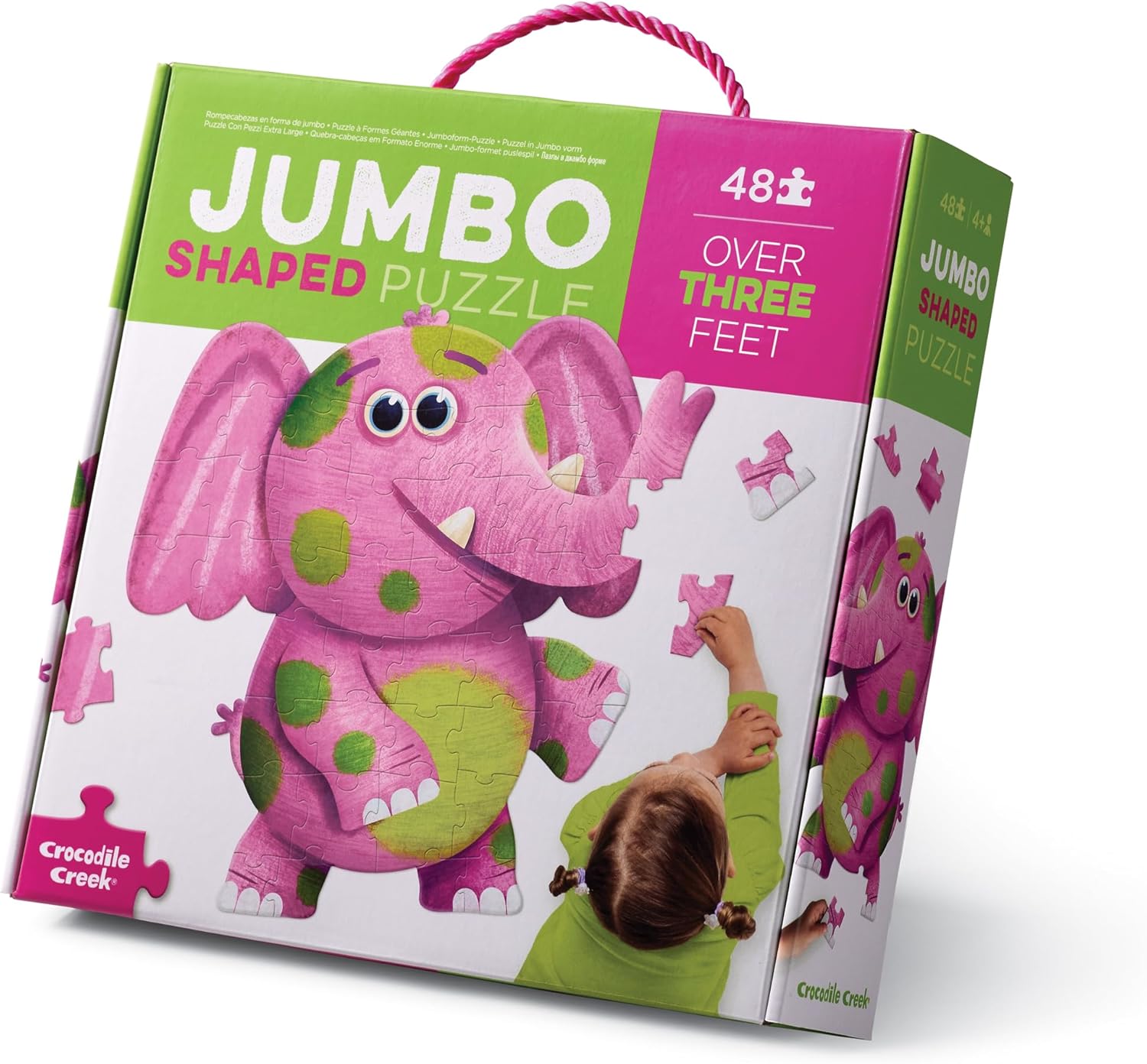 Imagem 0 de Puzzle de Chão Elefante Gigante- 48 Peças