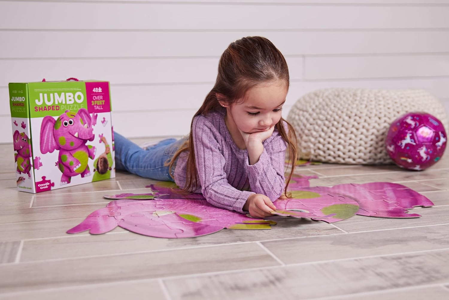 Puzzle de Chão Elefante Gigante- 48 Peças 3