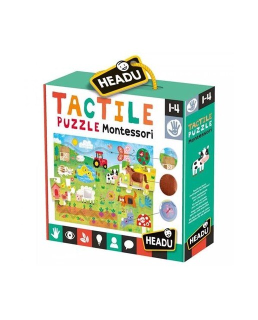 Puzzle Tactile Montessori Headu 1