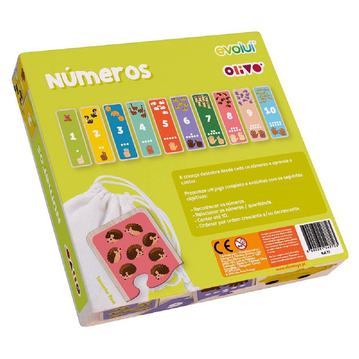 Jogo Olivo Evolui - Números (Madeira) 2