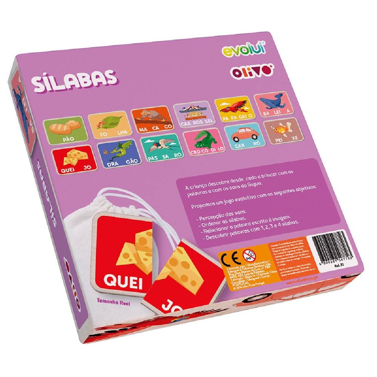 Jogo Olivo Evolui - Sílabas (Madeira) 2