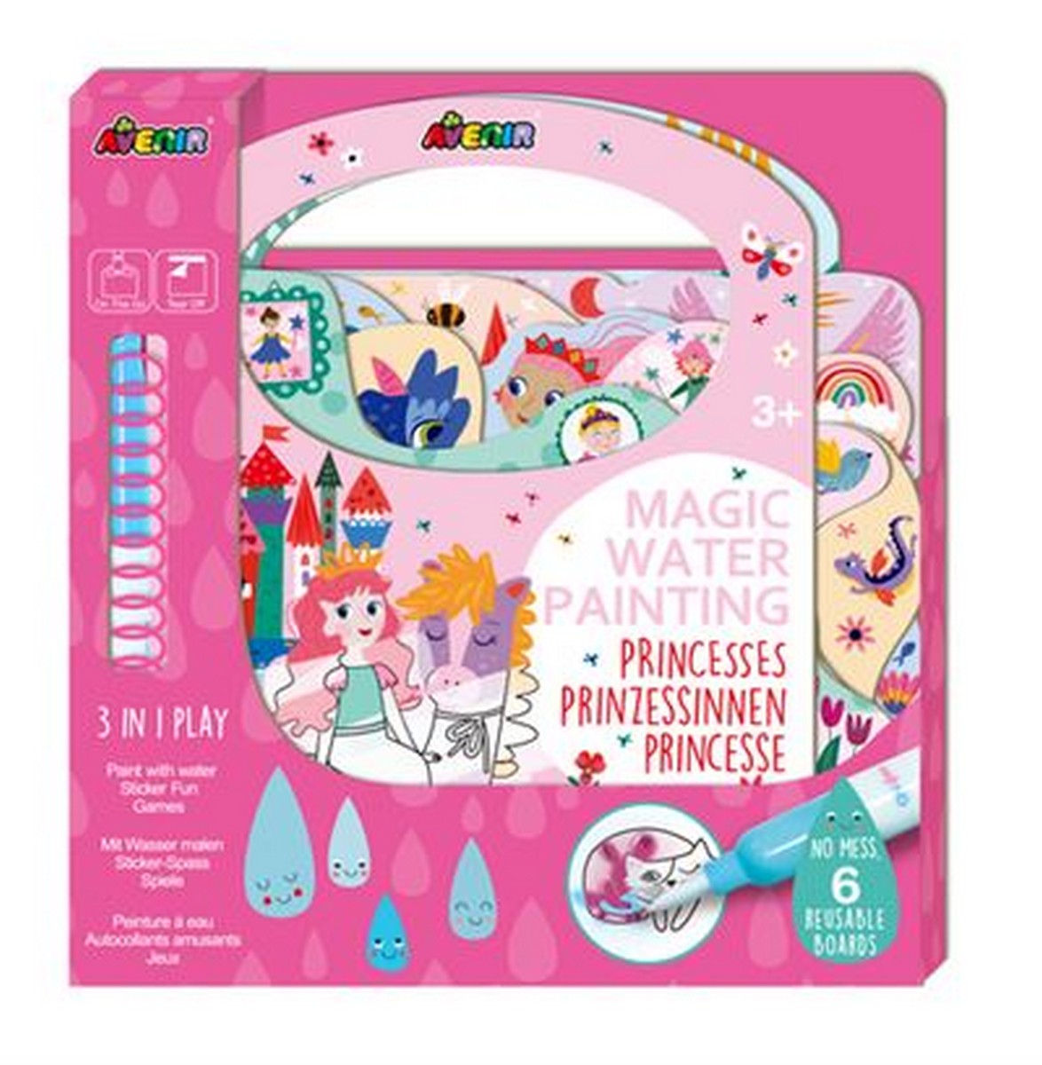 Imagem 0 de Livro de Colorir com Água Avenir com Caneta - Princesses