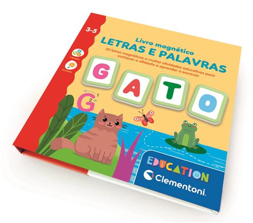Imagem 0 de Livro Magnético: Letras e Palavras - 30 Peças Magnéticas