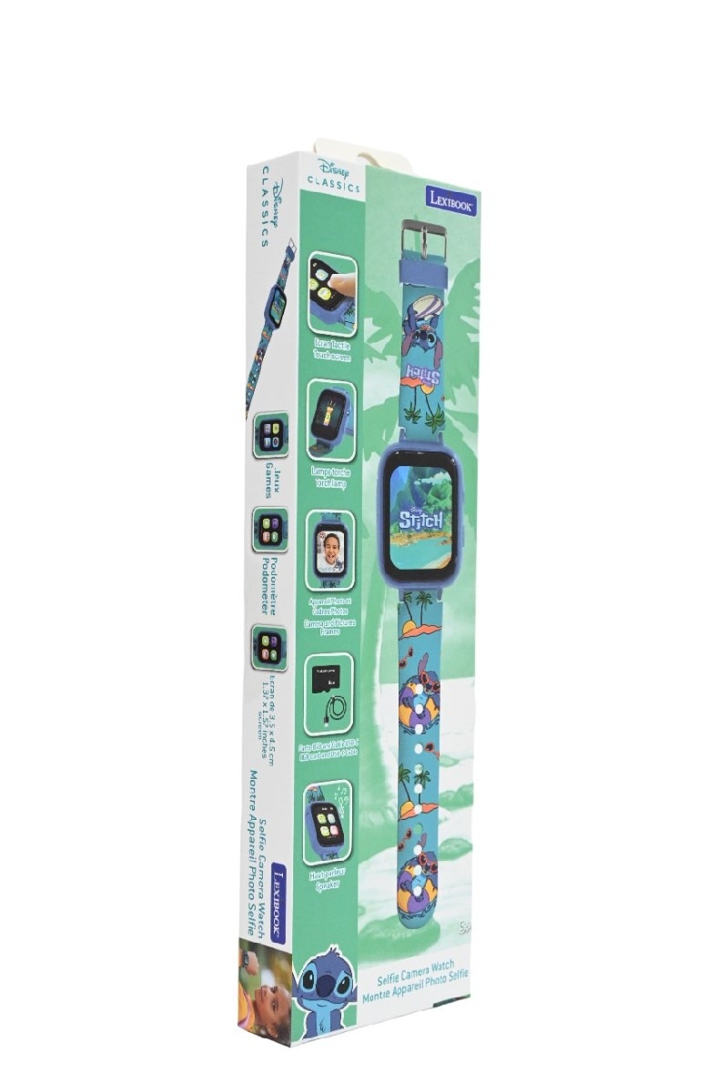 Relógio digital Stitch Camera com cartão de memória de 8G 4