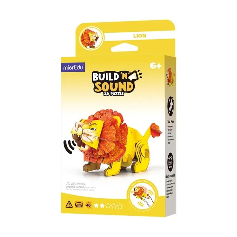Imagem 0 de Puzzle 3D Leão com Som