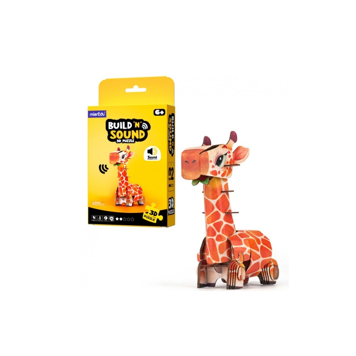 Puzzle 3D Girafa Com Som 2