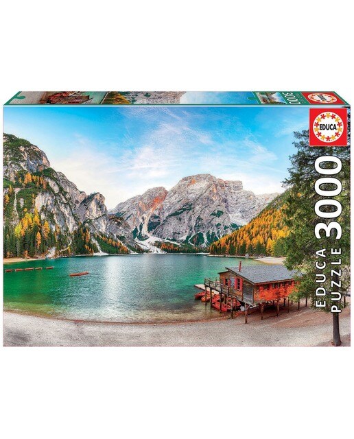 Puzzle 3000 Peças Lago Braies No Outono 1