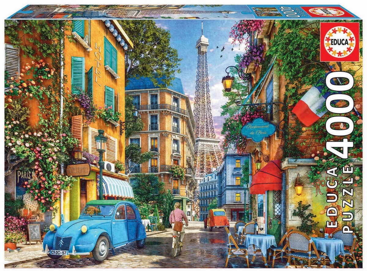 Puzzle 4000 peças ruas de paris 1