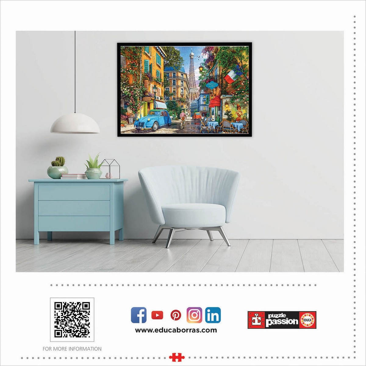 Puzzle 4000 peças ruas de paris 4