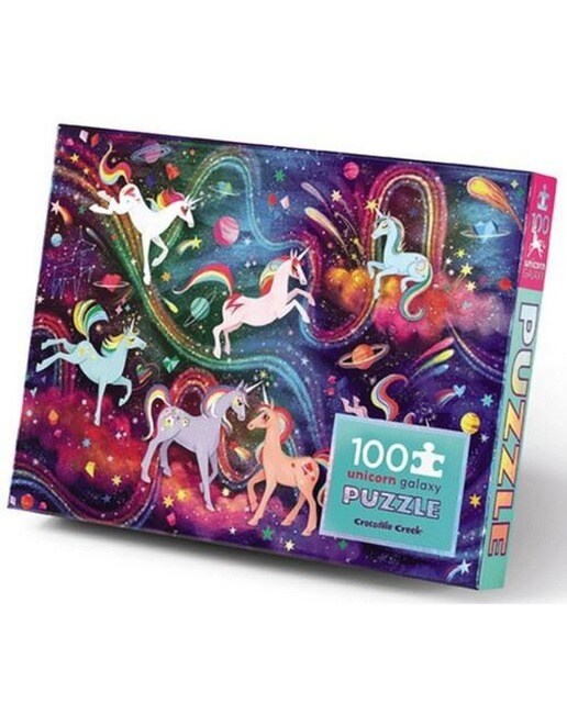Puzzle Holográfico Unicorn Galaxy 100 Peças - Crocodile Creek 1