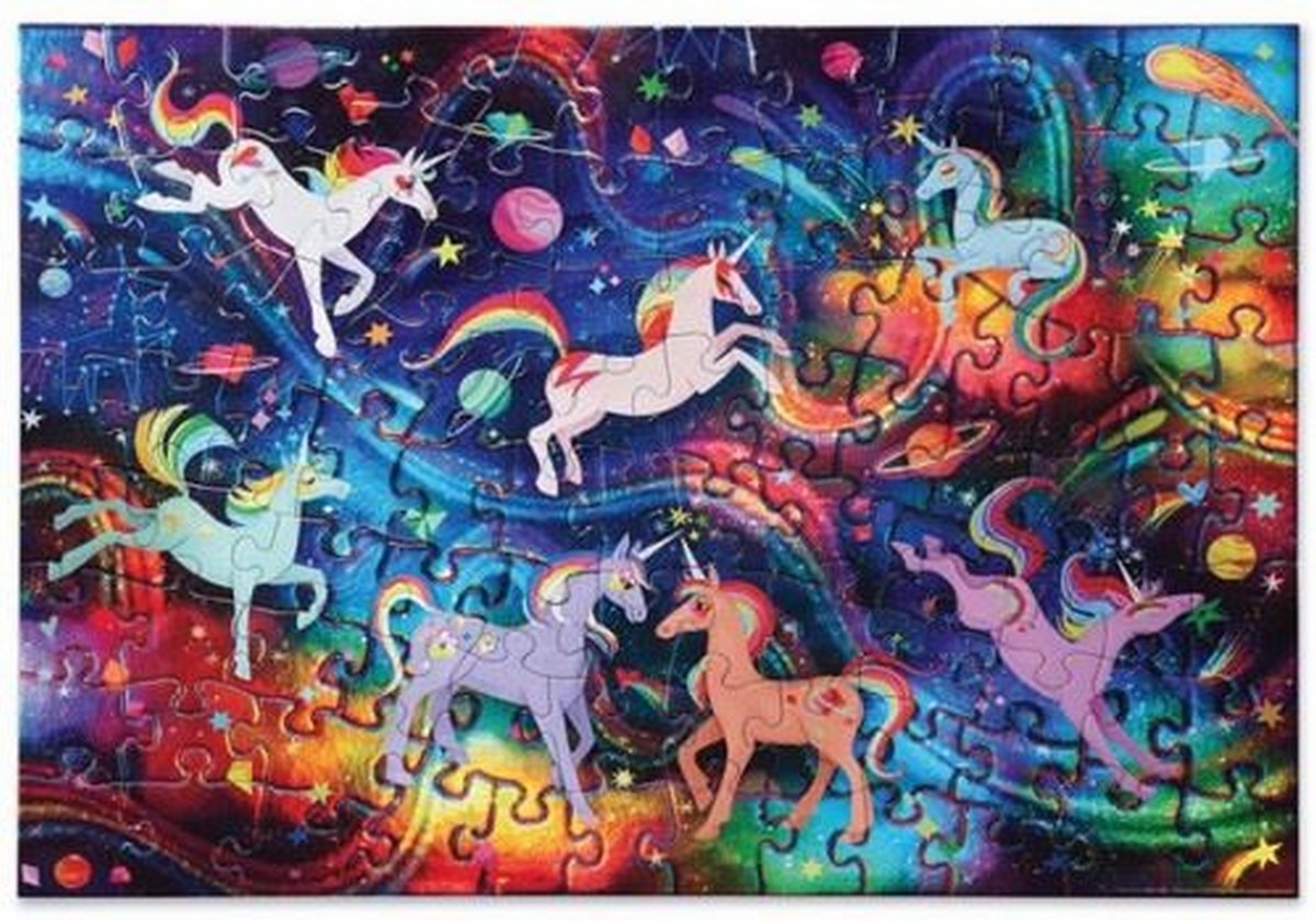 Puzzle Holográfico Unicorn Galaxy 100 Peças - Crocodile Creek 2