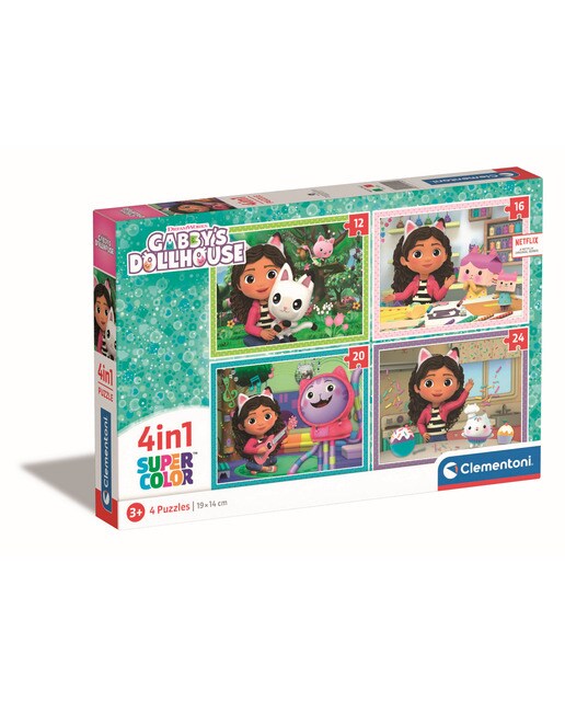 Puzzle 4 Em 1 Gabbys Dollhouse 1