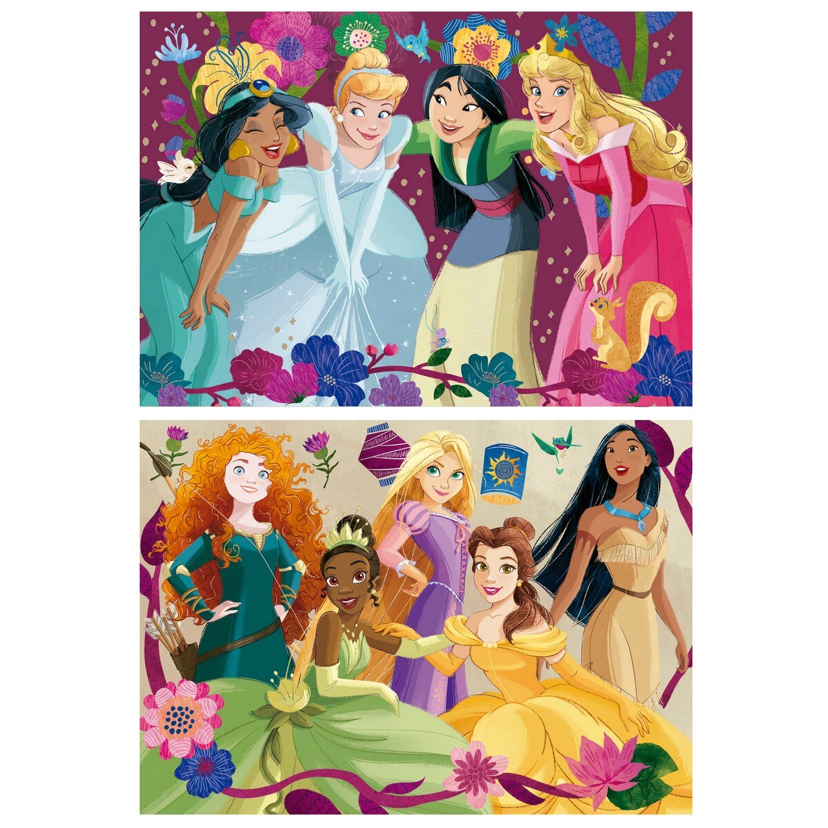 Puzzle 2x48 Disney Princess 2
