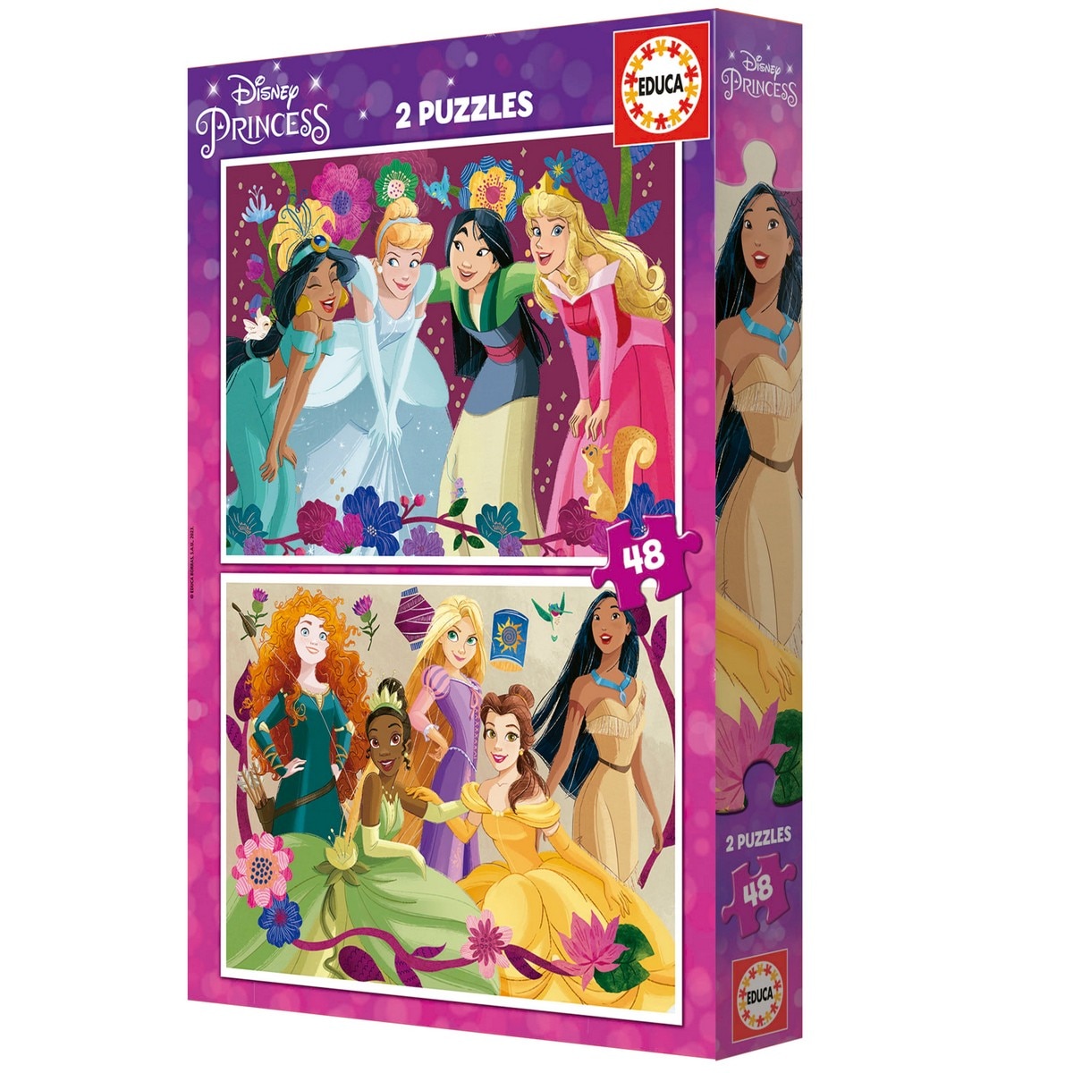 Puzzle 2x48 Disney Princess 4