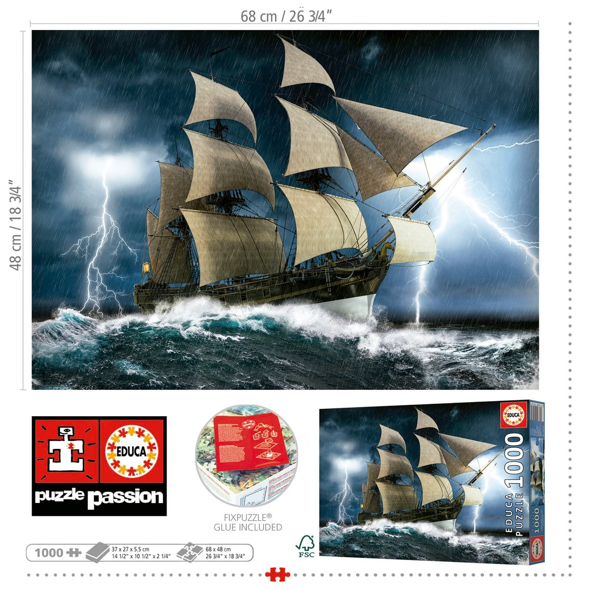 Puzzle 1000 Tempestade Perfeita 3