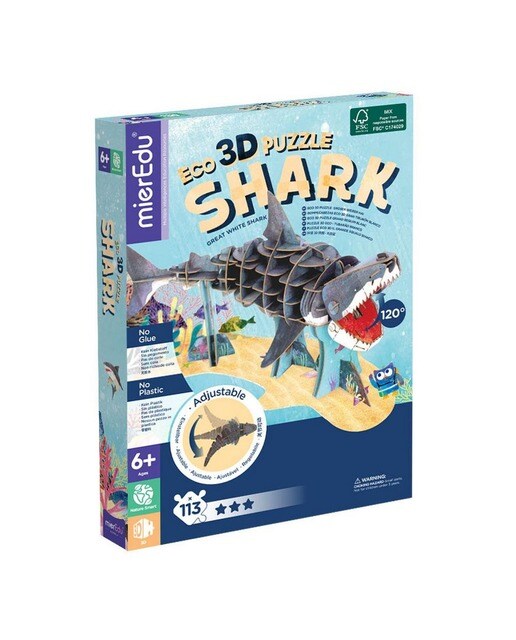 Puzzle eco 3D tubarão 1