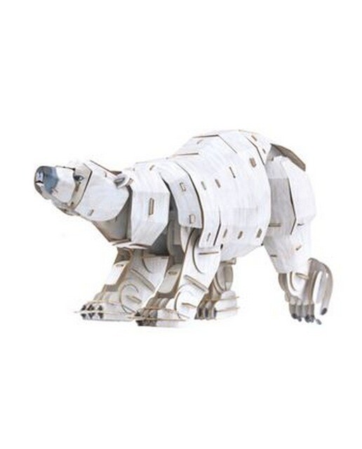 Puzzle Eco 3D MierEdu Urso Polar 130 Peças 1