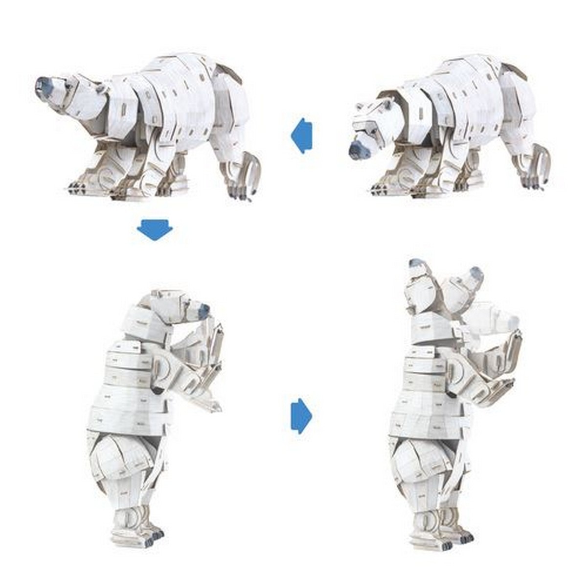 Puzzle Eco 3D MierEdu Urso Polar 130 Peças 7