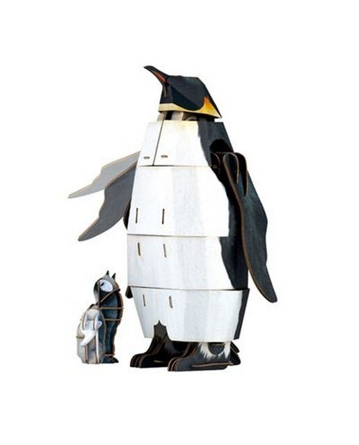 Puzzle Eco 3D MierEdu Pinguim 98 Peças 1