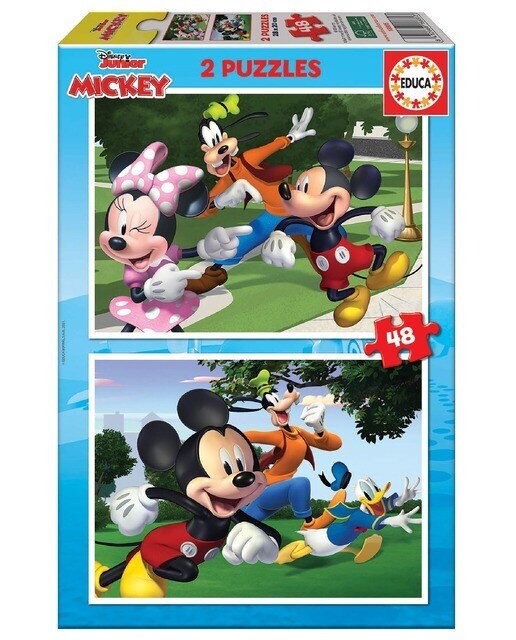 Puzzle 2×48 Peças Mickey & Friends 1