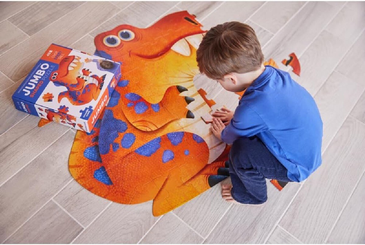 Puzzle de Chão em Formato Jumbo: Dinossauro - 48 Peças 3