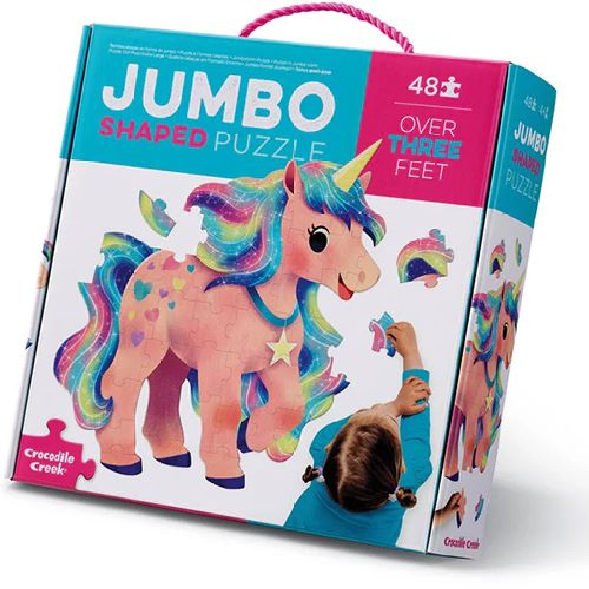 Imagem 0 de Puzzle de Chão em Formato Jumbo: Unicórnio - 48 Peças