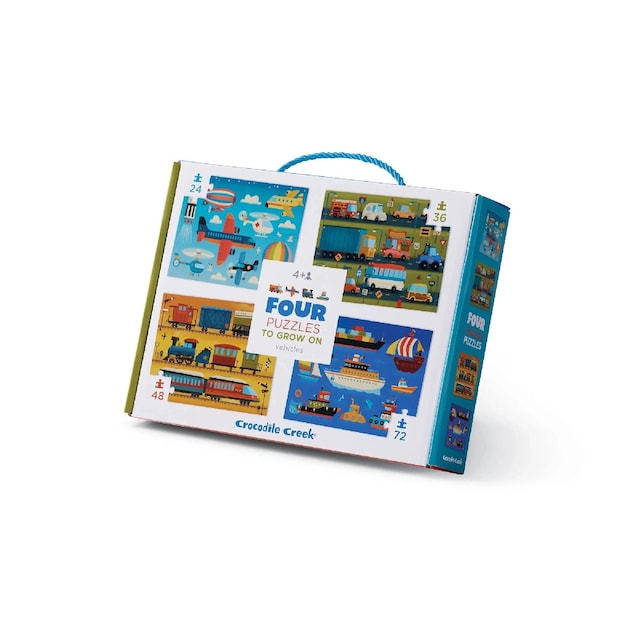 Imagem 0 de Puzzle Progressivo: Veículos - Mala com 4 Puzzles