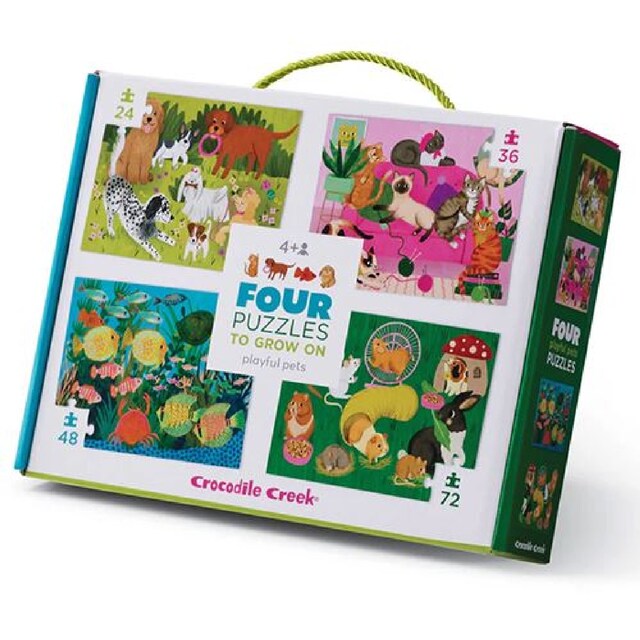 Imagem 0 de Puzzle Progressivo, Animais de Estimação - Mala com 4 Puzzles