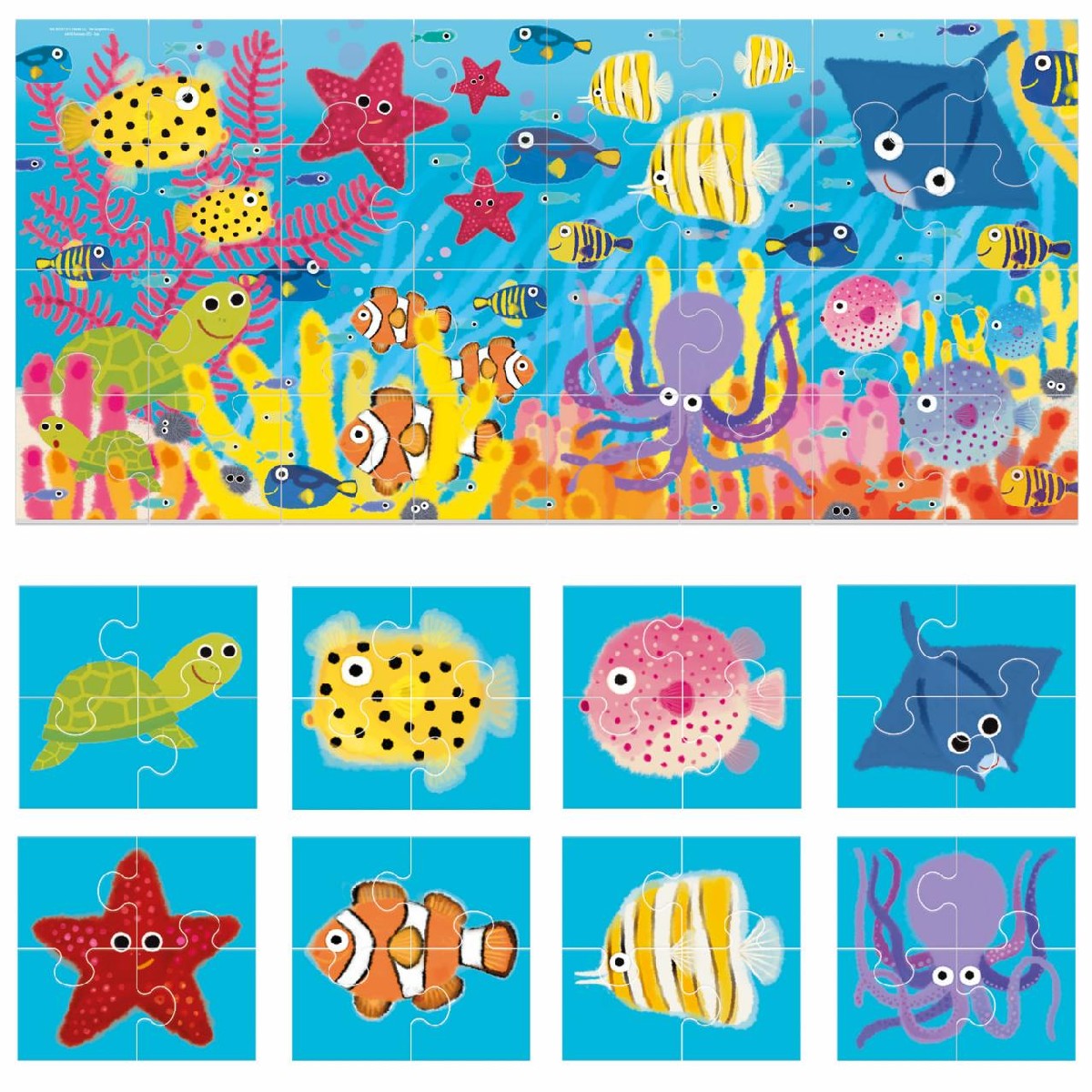 Puzzle 8+1 The Sea 32 Peças 2