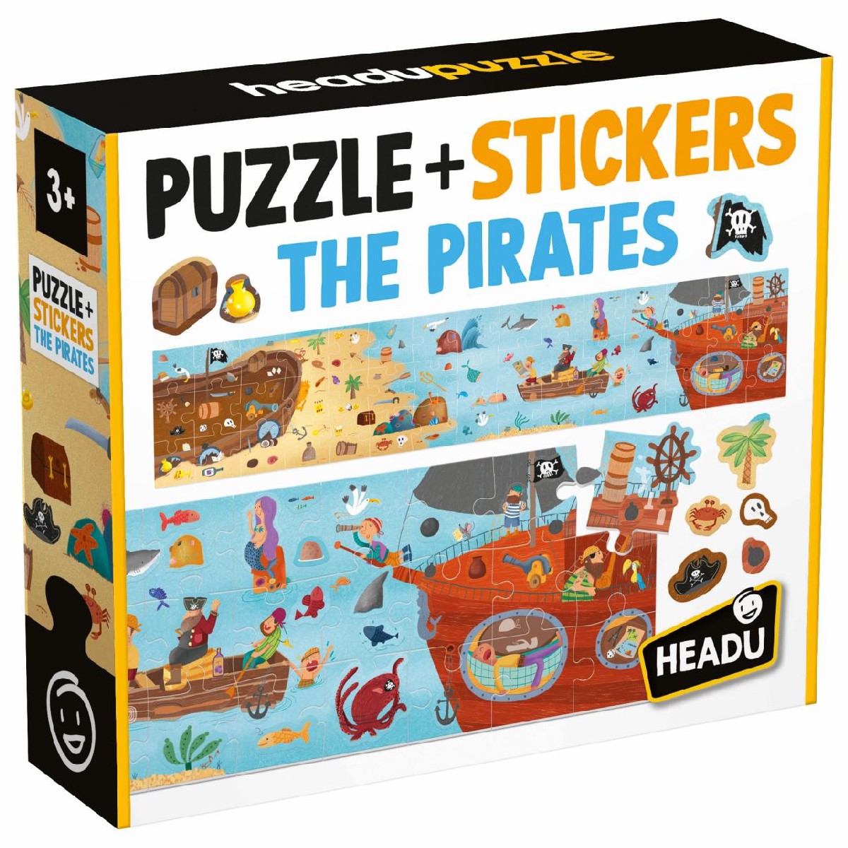 Imagem 0 de Puzzle e Autocolantes The Pirates - 45 Peças