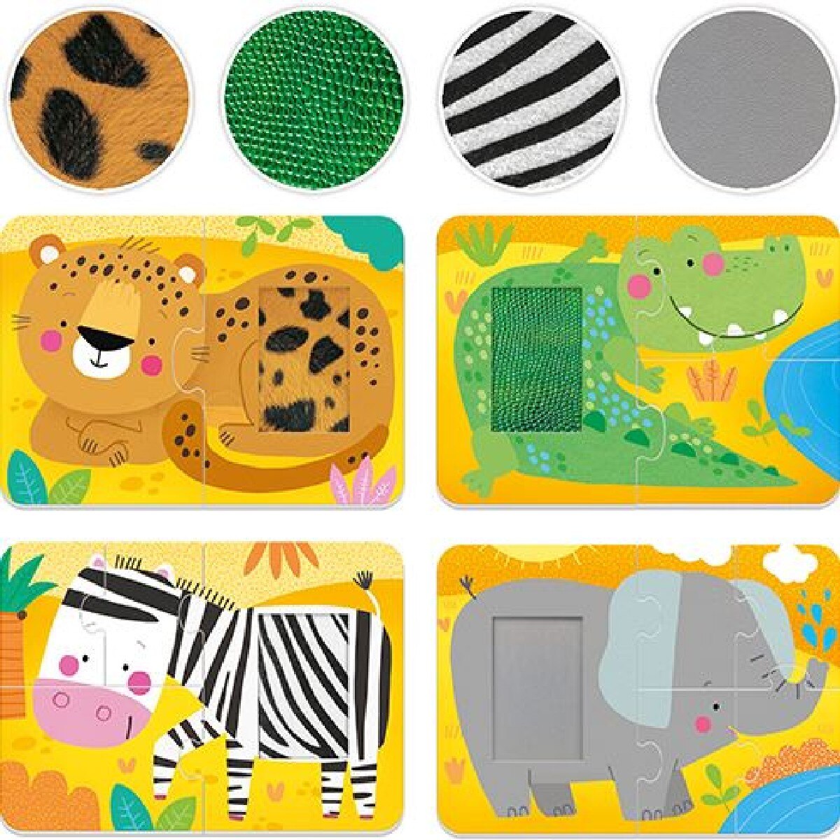 Puzzle Táctil: Wild Animals - 14 Peças 2