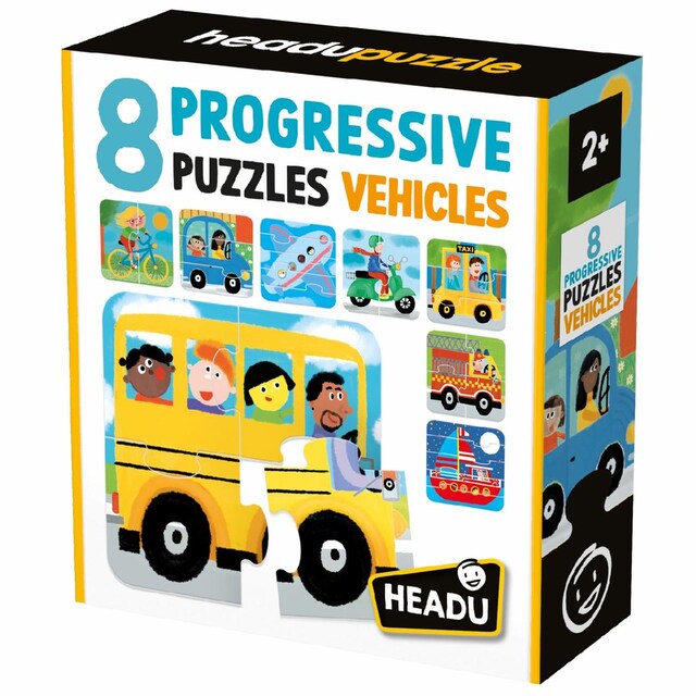 Imagem 0 de 8 Puzzles Progressivos: Vehicles - 28 Peças