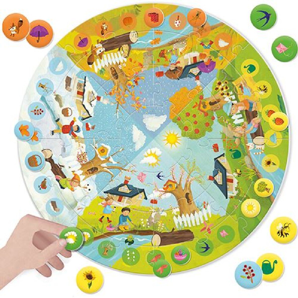 Puzzle Circular Giant Round: Seasons - 24 Peças 2