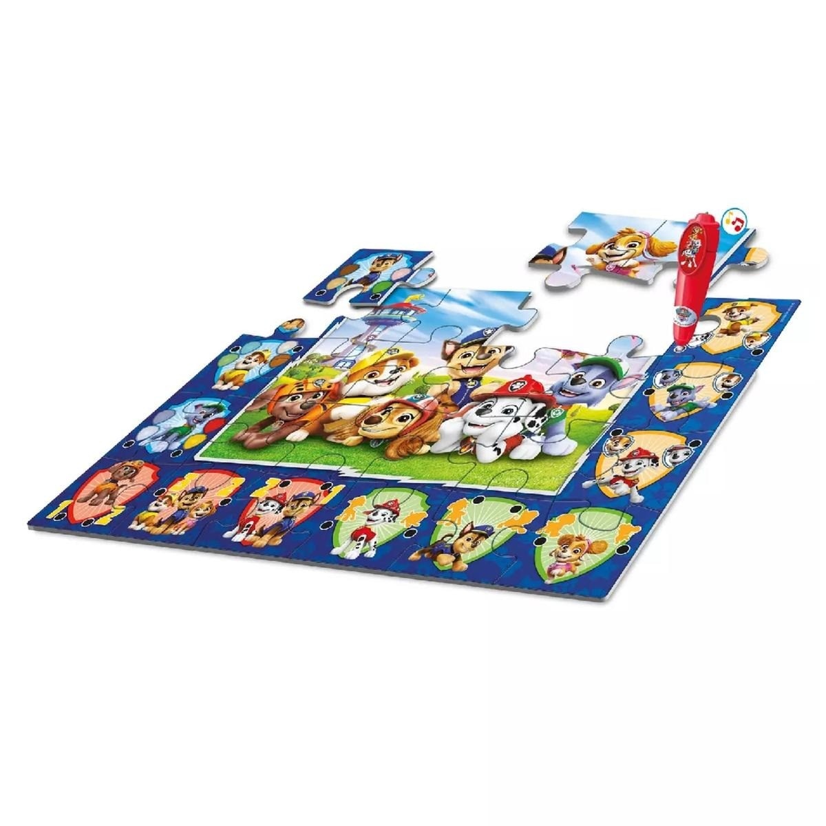 Tapete Puzzle + Jogo Interativo Patrulha Pata 2