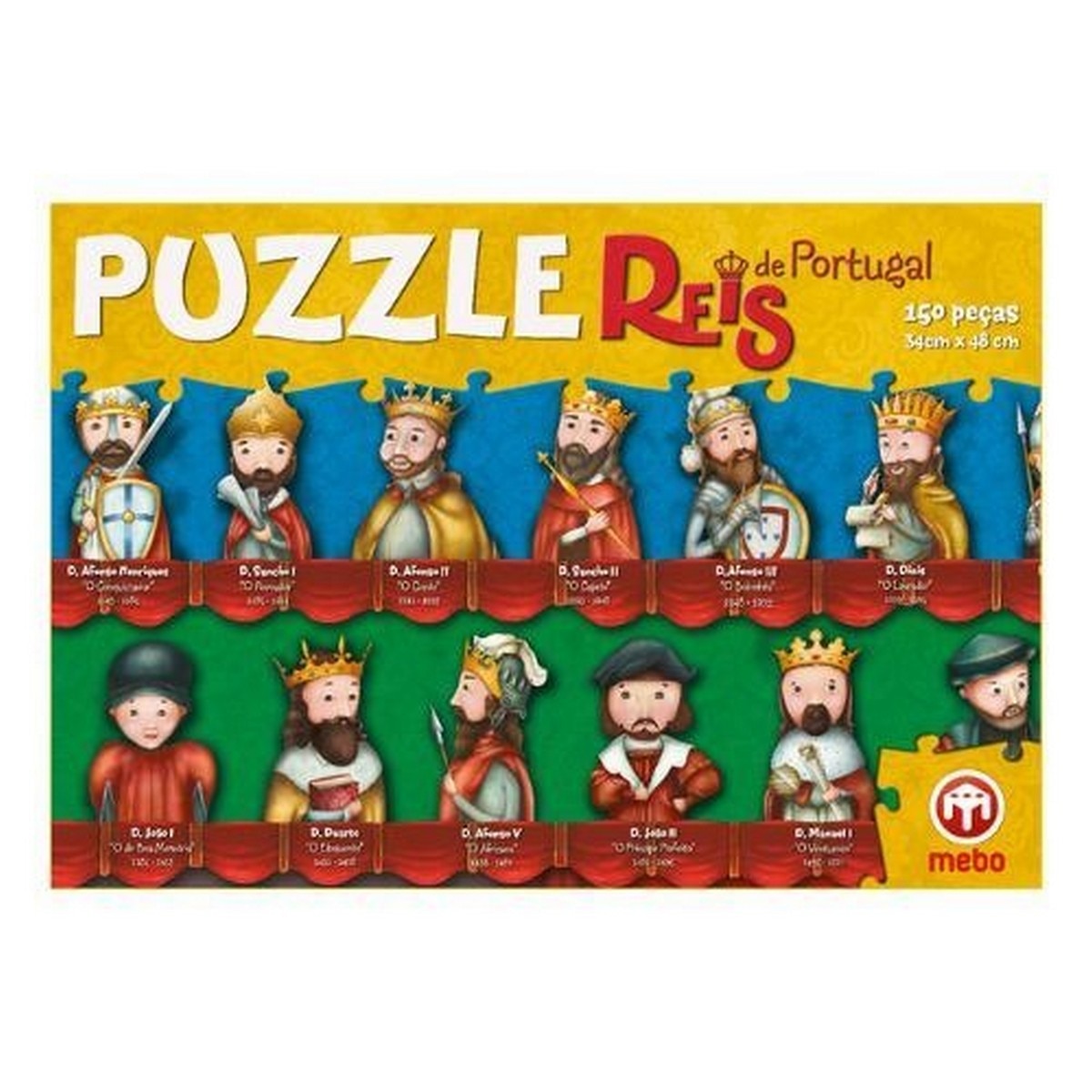 Imagem 0 de Puzzle Reis de Portugal 150 Peças