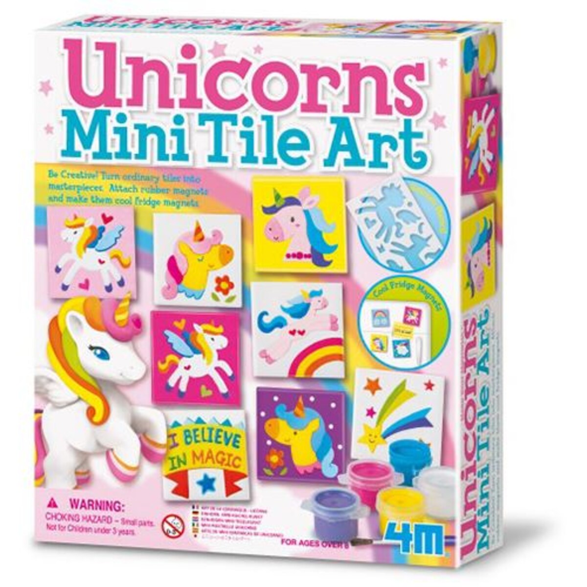 Kit Imánes de Unicórnio - Mini Tile Art 1