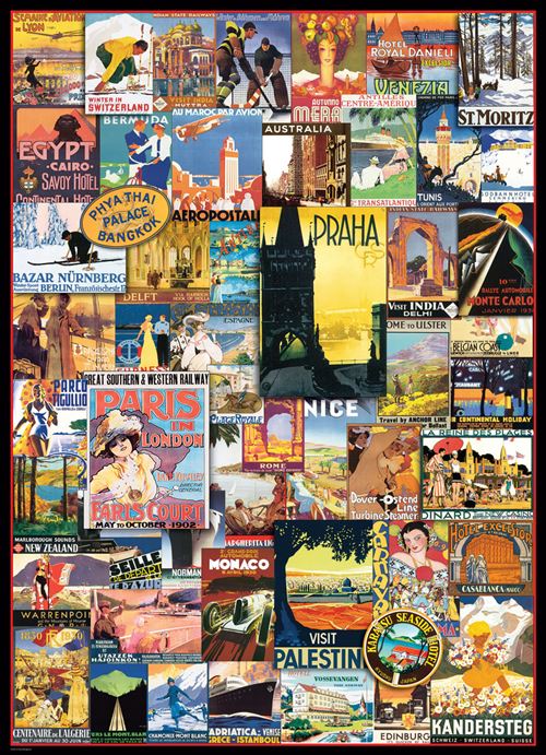 Puzzle 1000 Peças- Viagem á Volta do Mundo 2