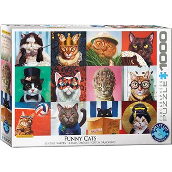 Imagem 0 de Puzzle 1000 Peças- Gatos Engraçados