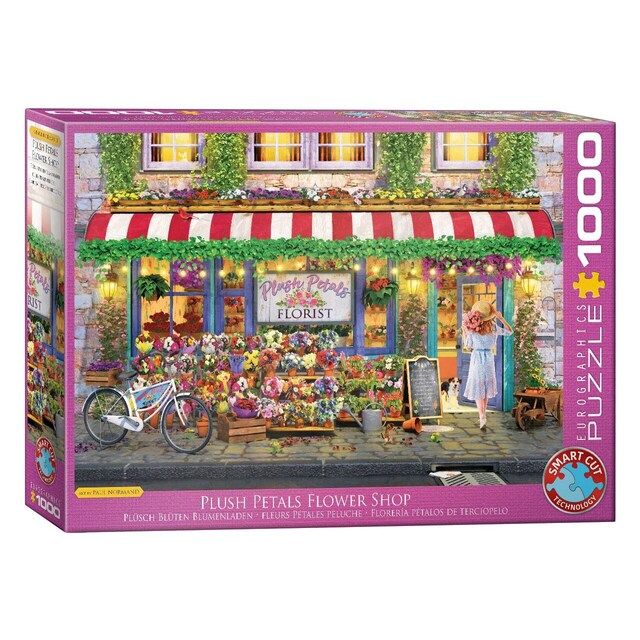 Imagem 0 de Puzzle 1000 Peças -Loja de Flores Pétalas de Veludo