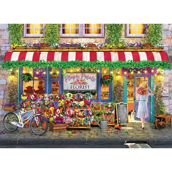 Puzzle 1000 Peças -Loja de Flores Pétalas de Veludo 2