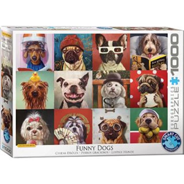 Imagem 0 de Puzzle 1000 Peças- Cães Engraçados