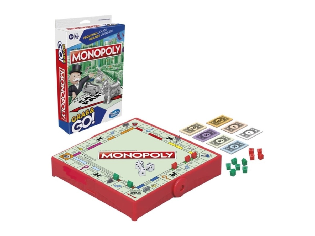 Imagem 0 de Jogo de Tabuleiro Monopoly Grab & Go! - Hasbro Gaming