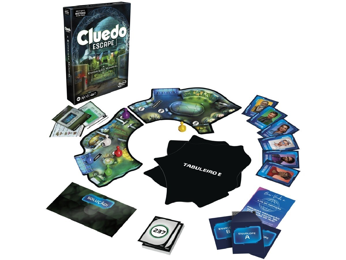 Jogo de Tabuleiro Cluedo Escape - Exposição Mundial - Hasbro Gaming 3